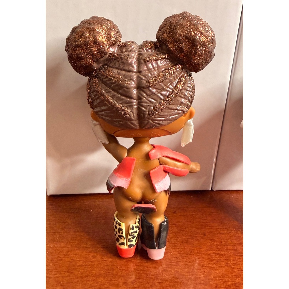 LOL Surprise Doll Lot Sis Cheer 80s BB Glitter Hair Animal Print Figures 3 Inch - Picture 5 of 7